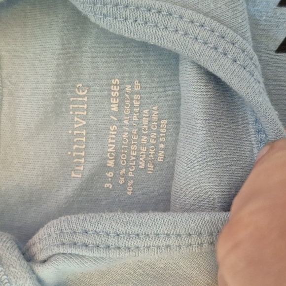 MINIVILLE 3-6 MONTH BLUE ONSIE - Picture 3 of 3